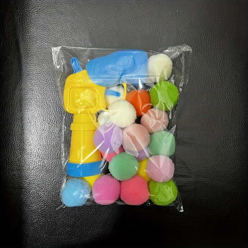 Cat Launcher Toy with 20 Plush Balls