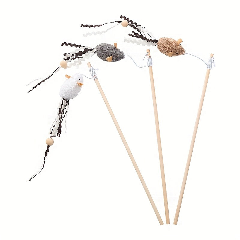 Mouse Cat Teaser Stick