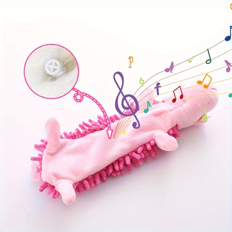 Interactive Plush Dog Toy with Squeaker for Chew