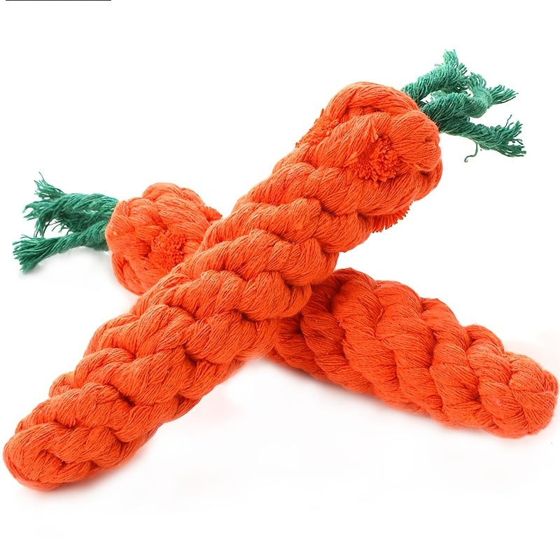 Carrot-Shaped Dog Chew Toys