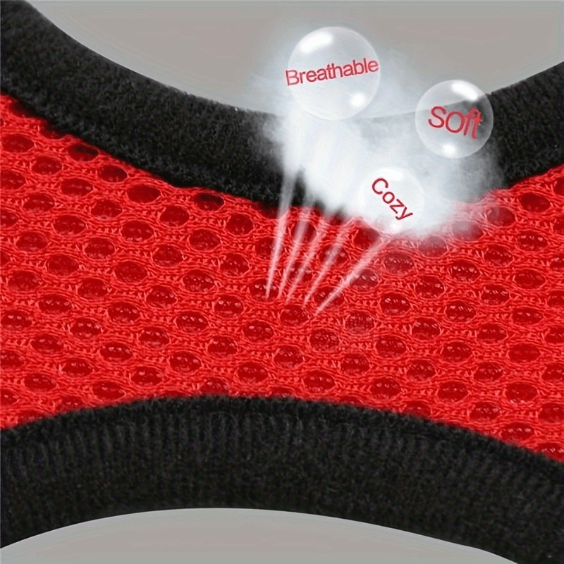 Adjustable Puppy Cat Vest Harness With Soft Mesh