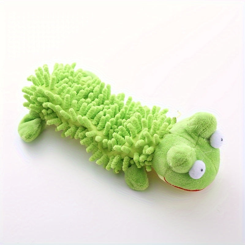Interactive Plush Dog Toy with Squeaker for Chew