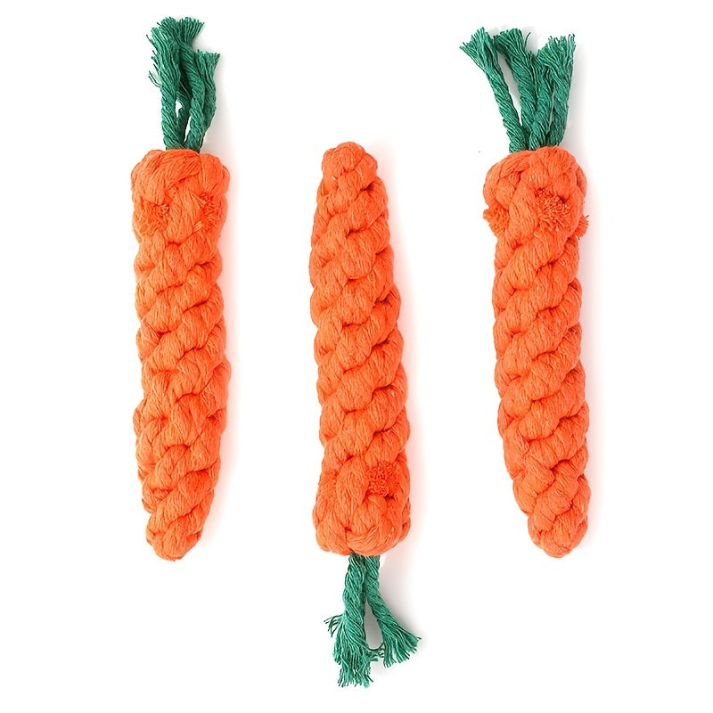 Carrot-Shaped Dog Chew Toys