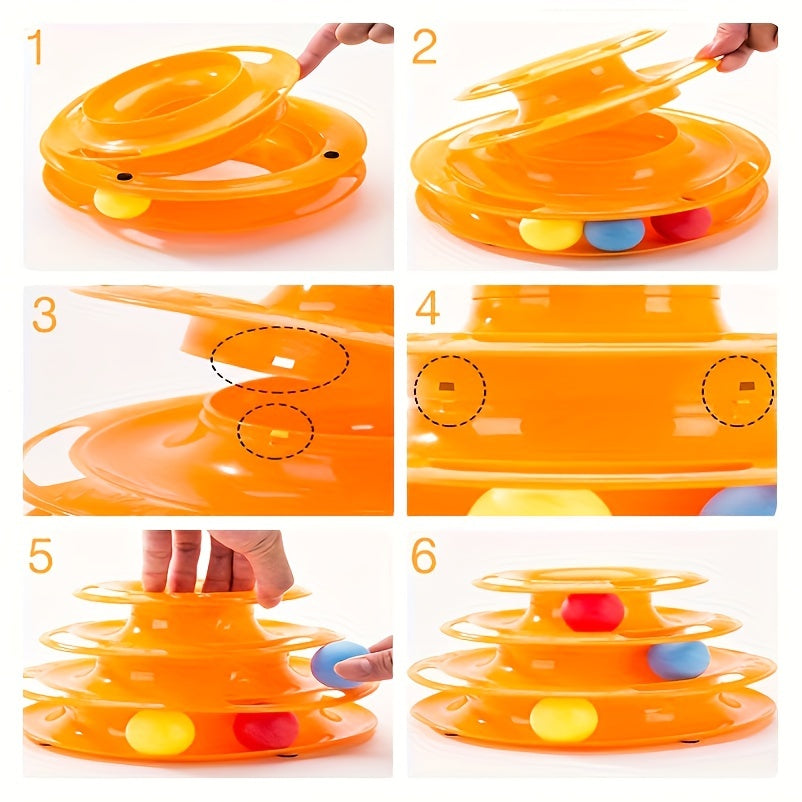 Cat Three Layer Turntable Toy
