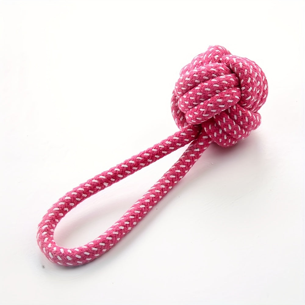 Colorful Braided Rope Ball Dog Toy