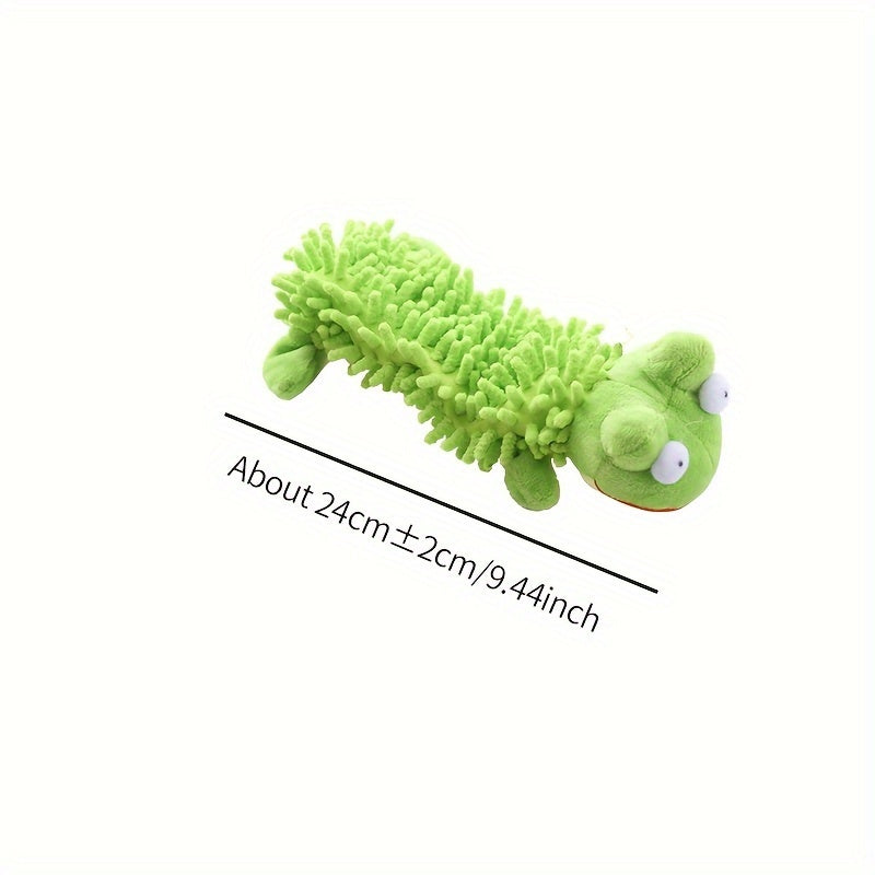Interactive Plush Dog Toy with Squeaker for Chew