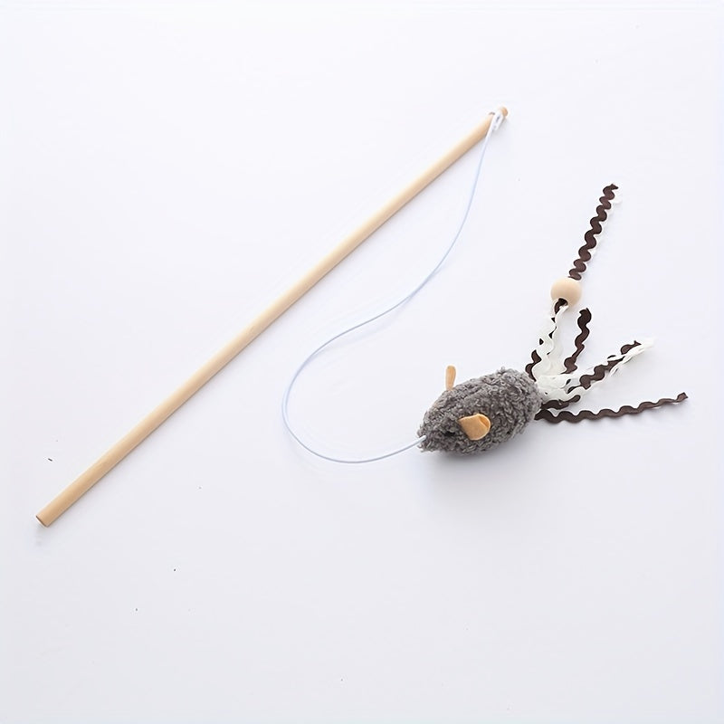 Mouse Cat Teaser Stick