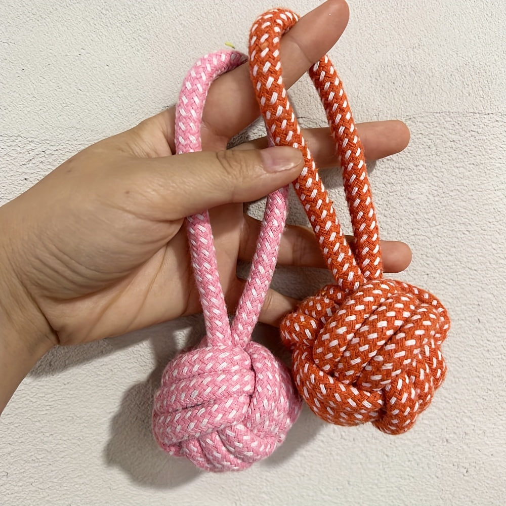 Colorful Braided Rope Ball Dog Toy