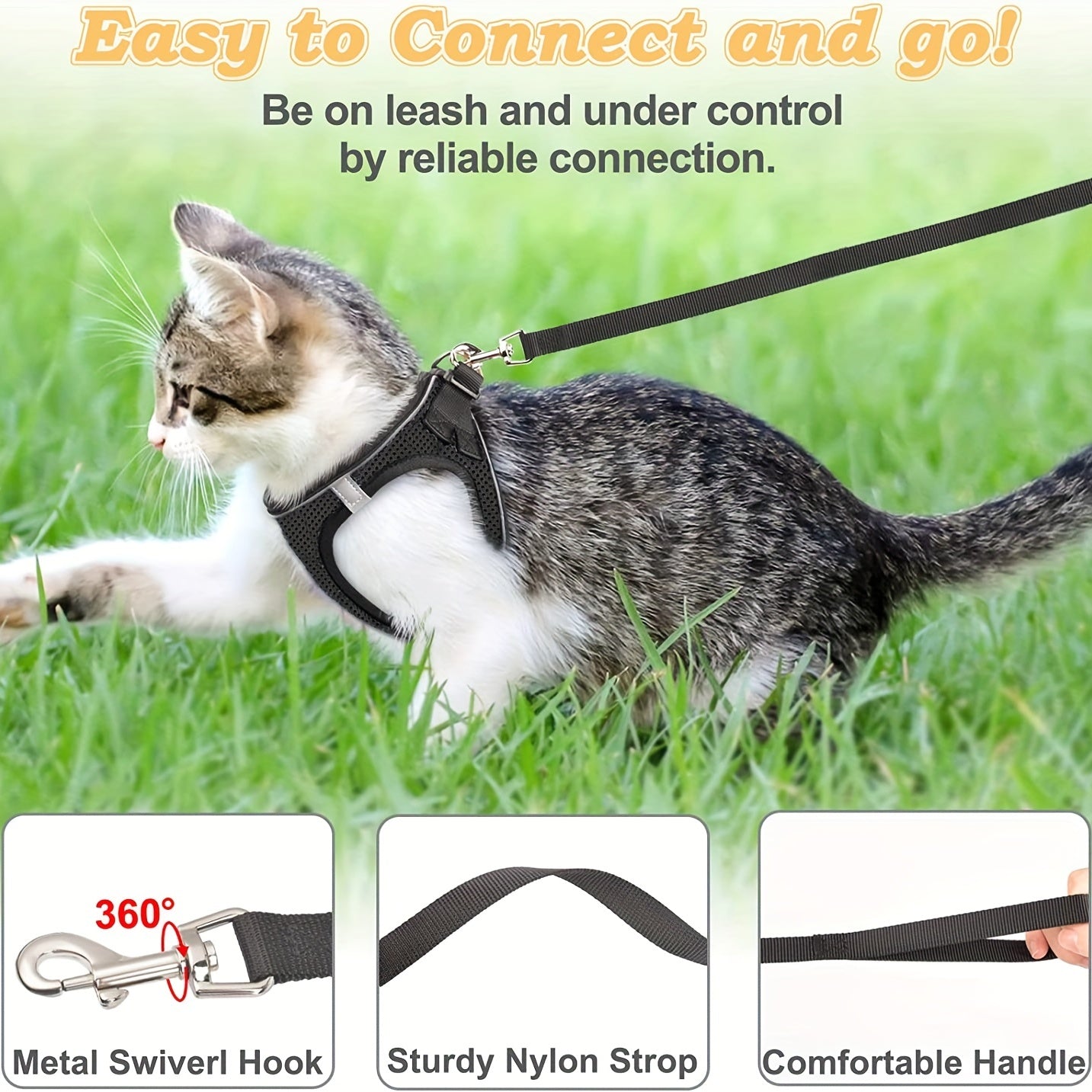 Cat Harness & Leash Set
