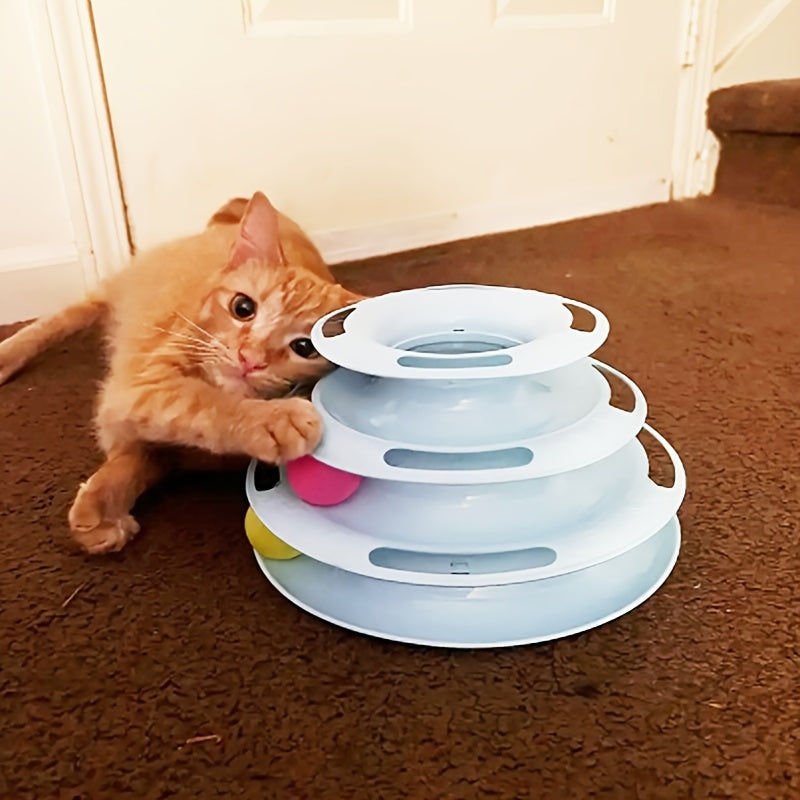 Cat Three Layer Turntable Toy