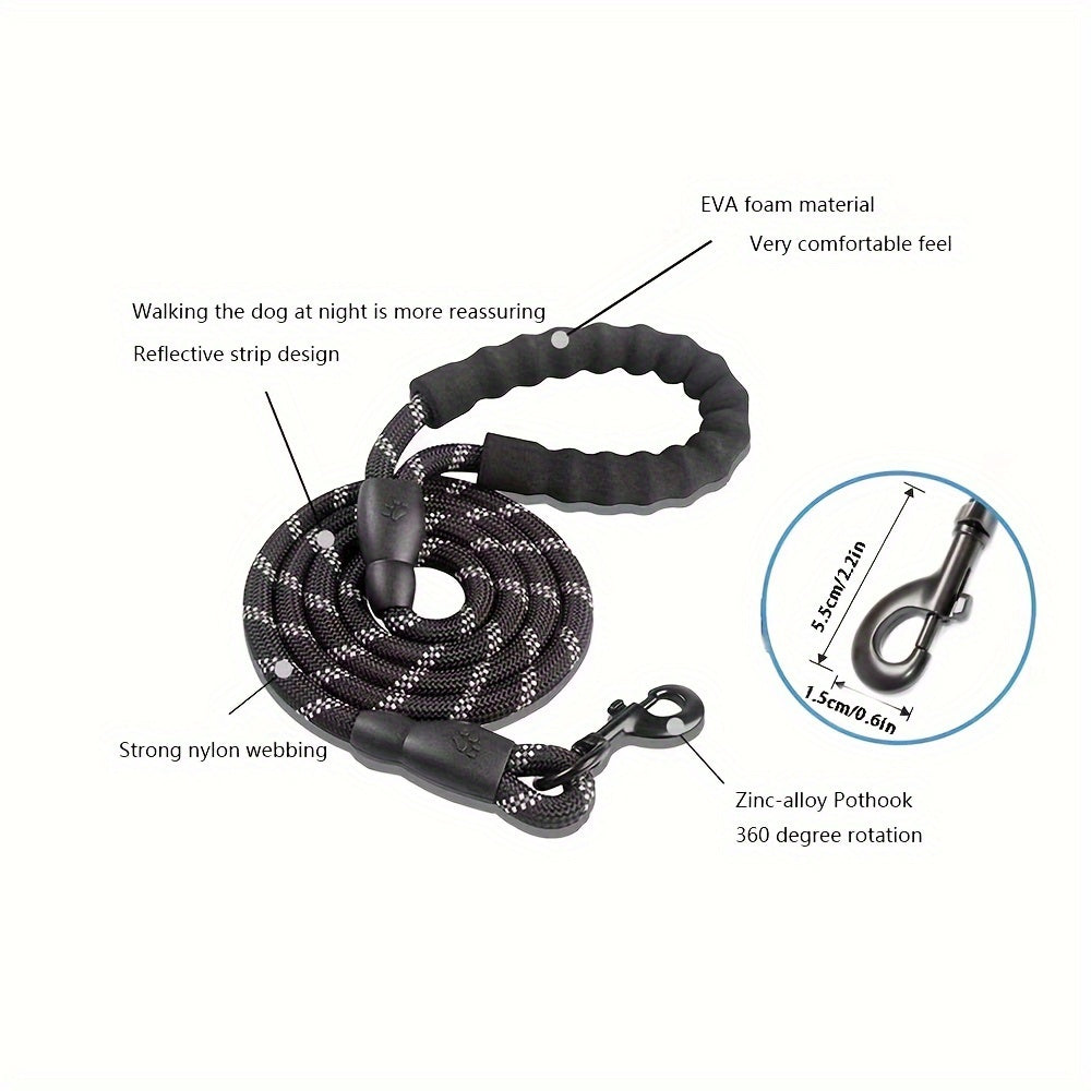 Dog Leash With Comfortable Padded Handle