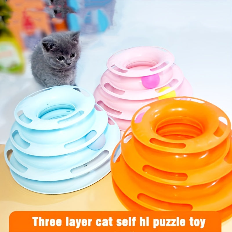 Cat Three Layer Turntable Toy