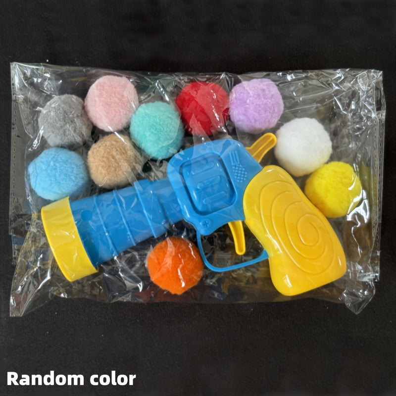Cat Launcher Toy with 20 Plush Balls