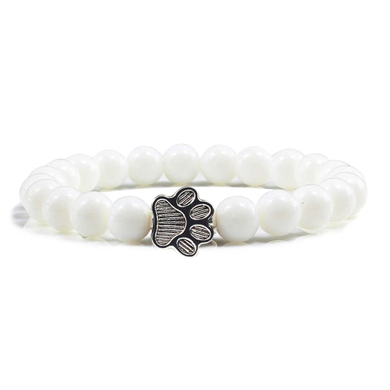 Matte Lava Volcanic Stone Paw Charm