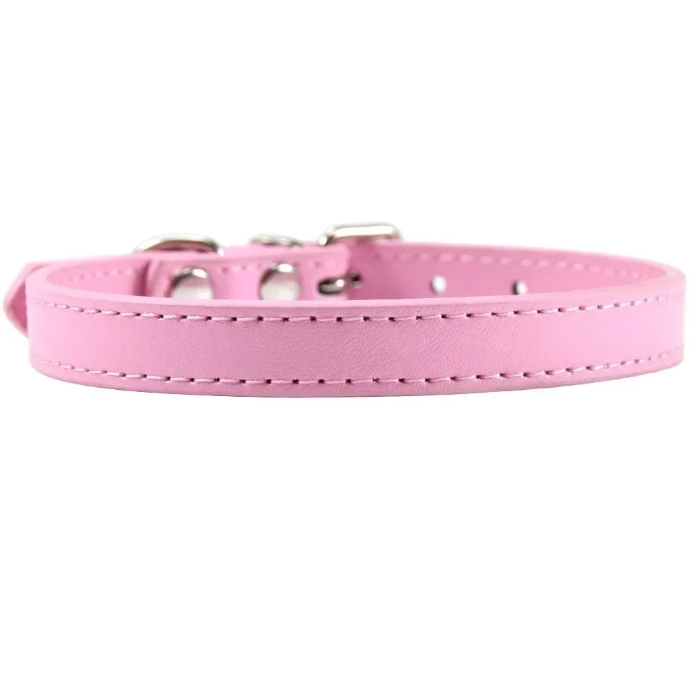 Cat Colorful Leather Collar