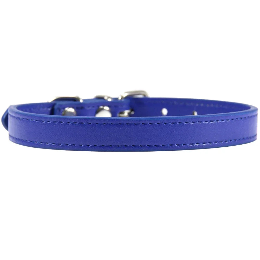 Cat Colorful Leather Collar