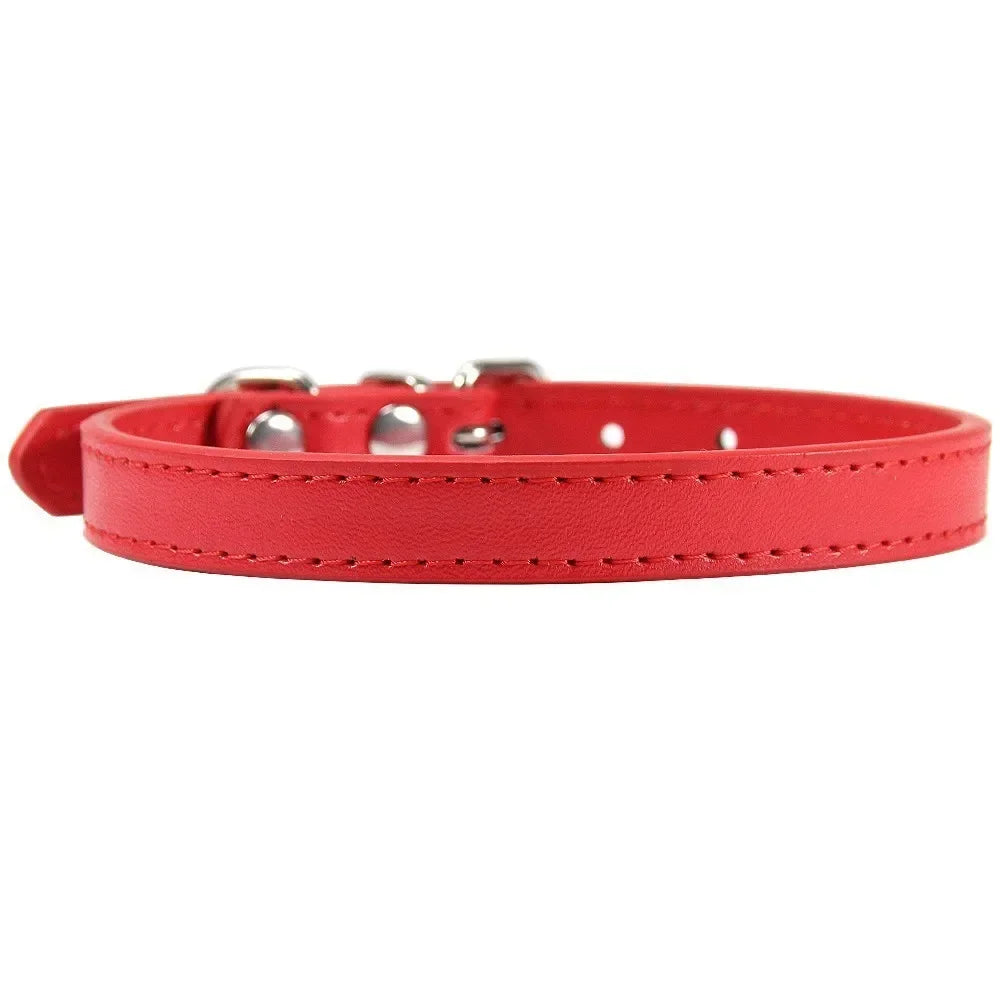 Cat Colorful Leather Collar