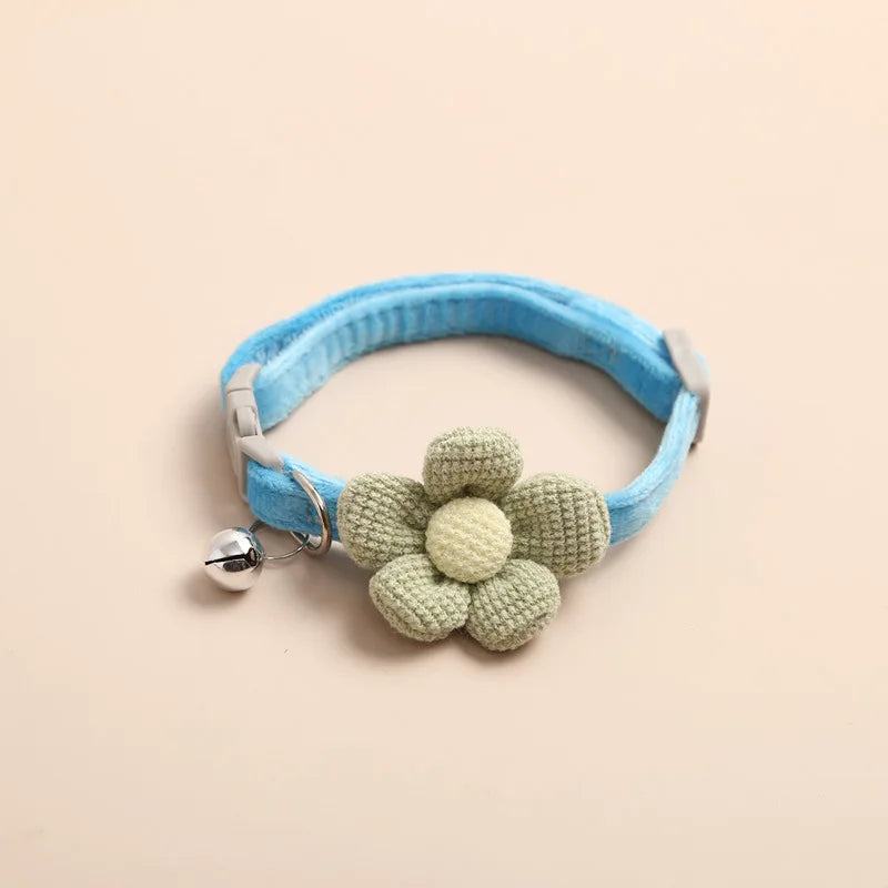 Cat Collar with Cute Flower