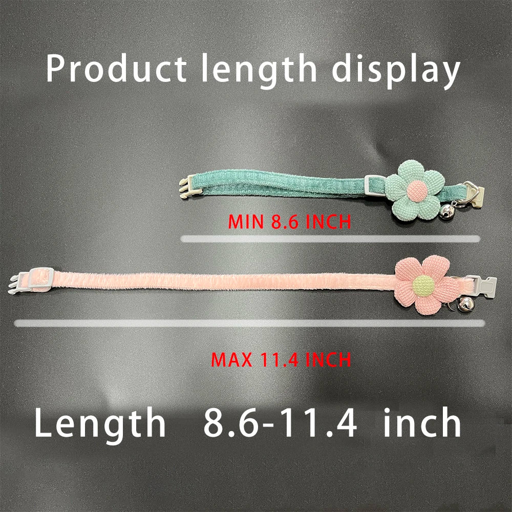 Cat Collar with Cute Flower