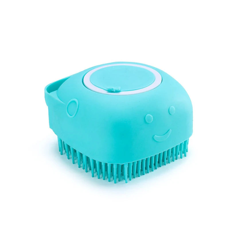 Cat and dog silicone bath brush