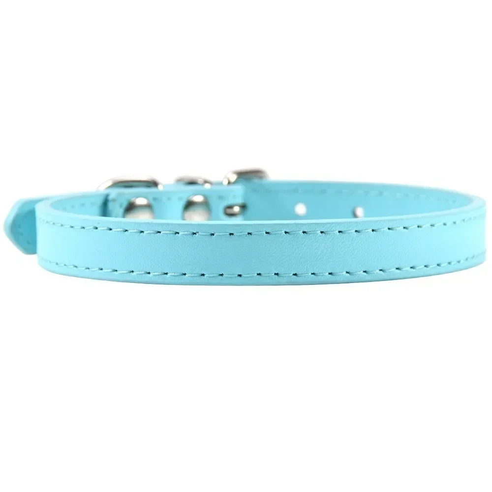 Cat Colorful Leather Collar