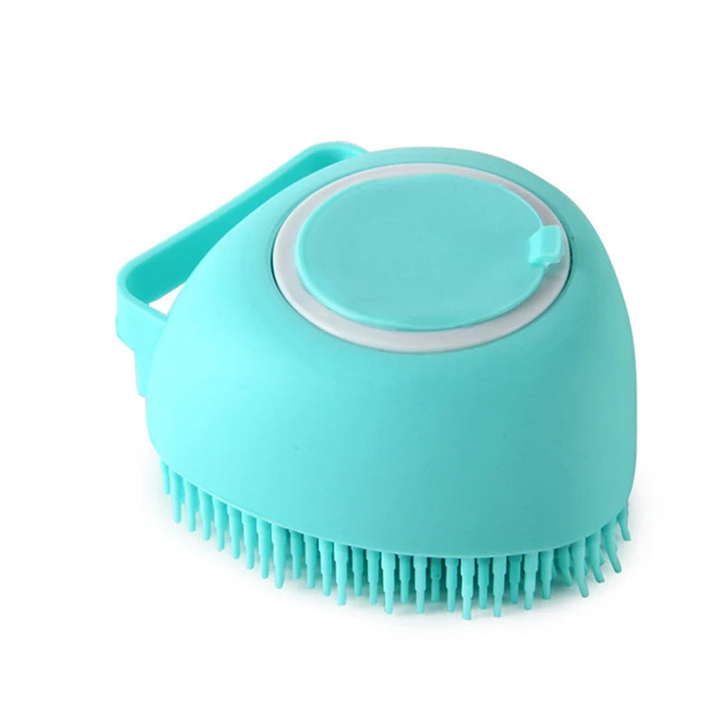 Cat and dog silicone bath brush