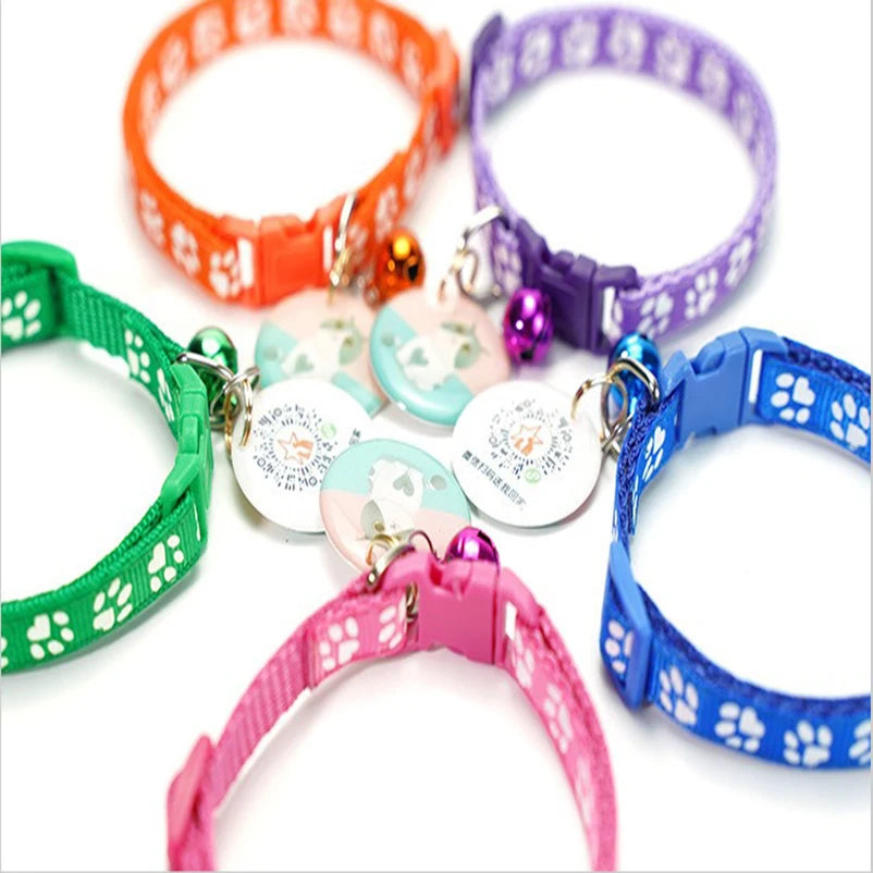 Pet cat bell collar dog