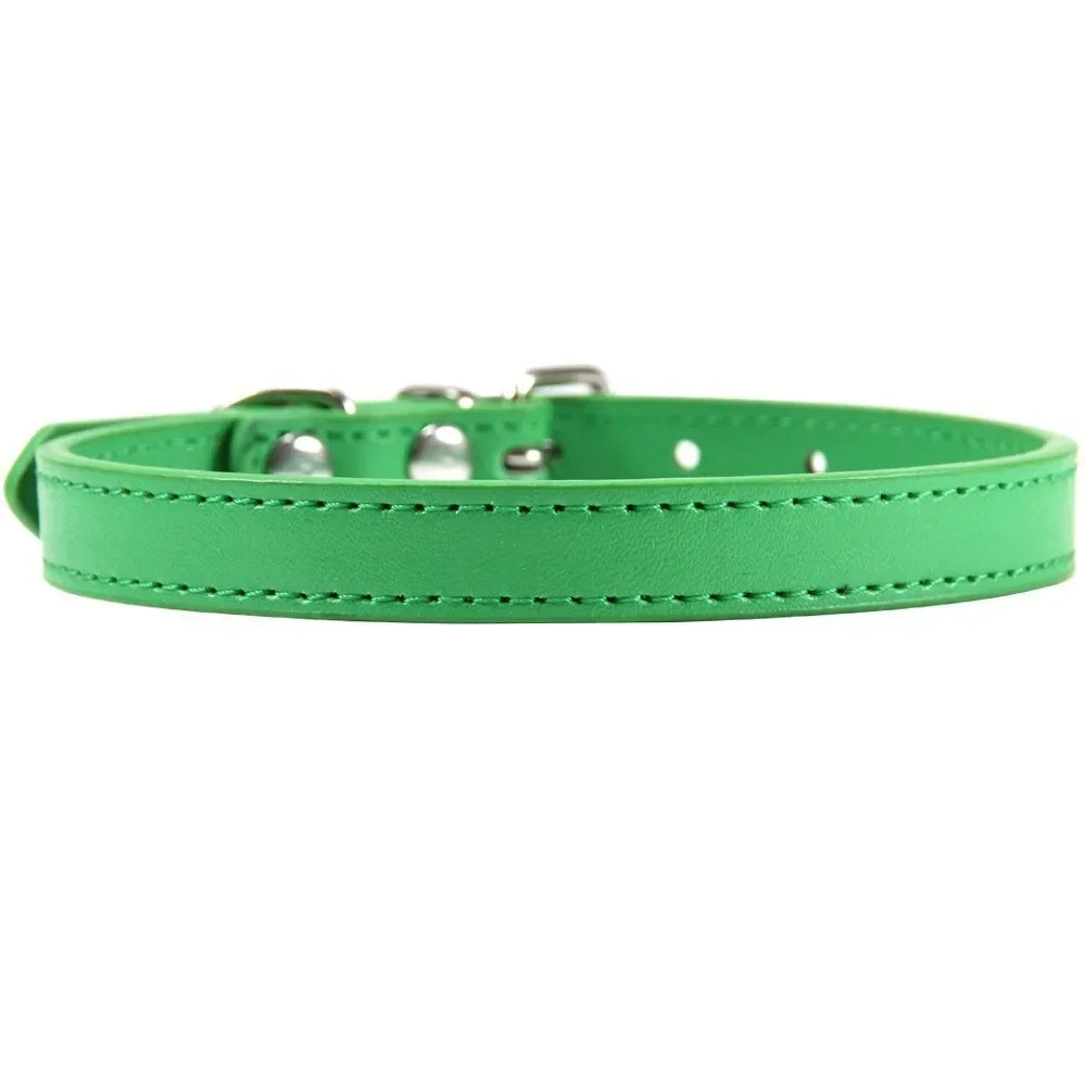 Cat Colorful Leather Collar