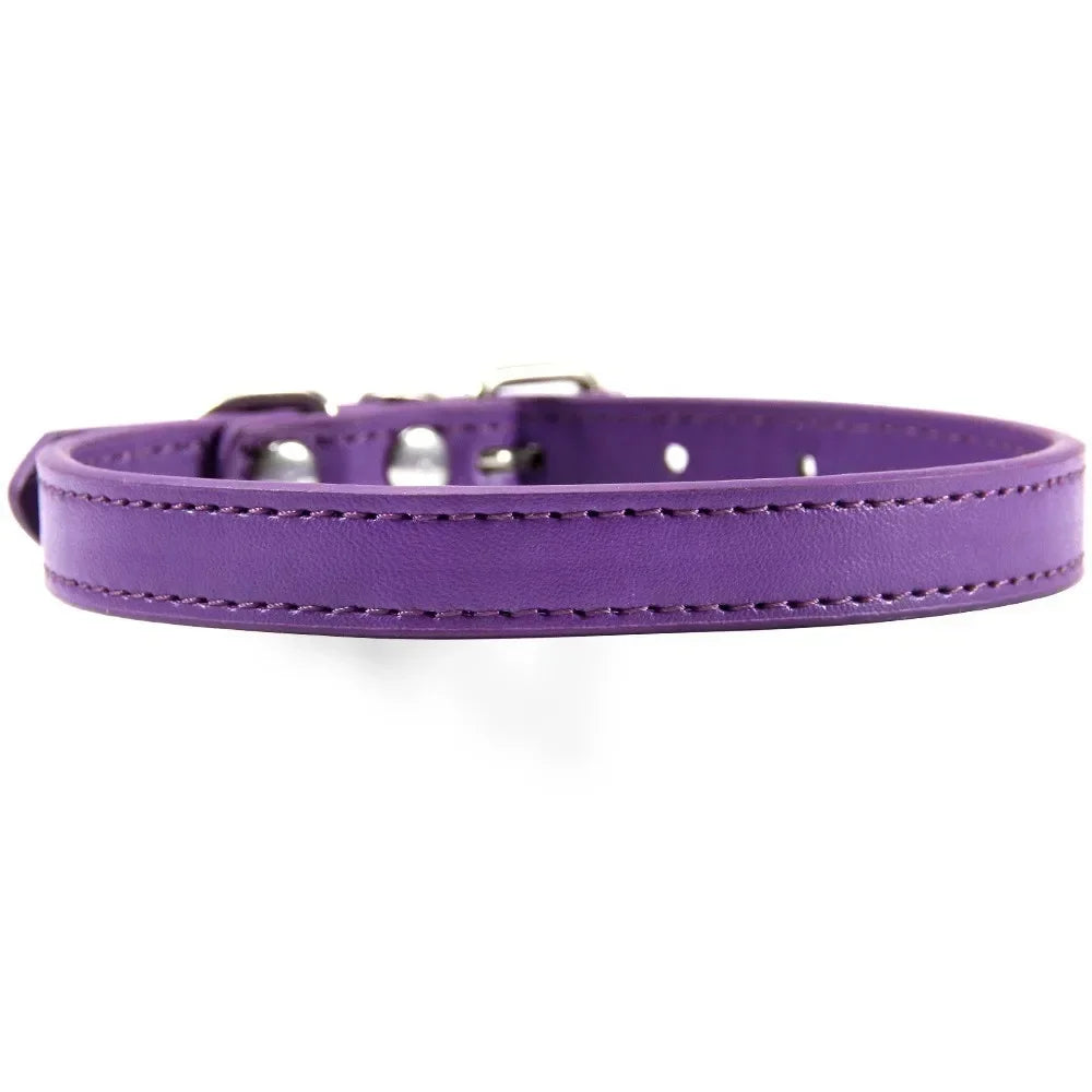 Cat Colorful Leather Collar