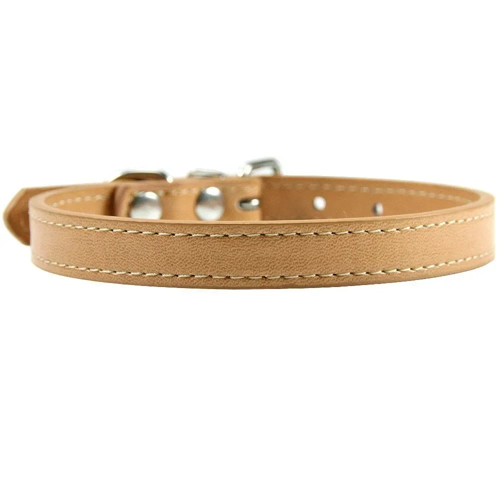 Cat Colorful Leather Collar