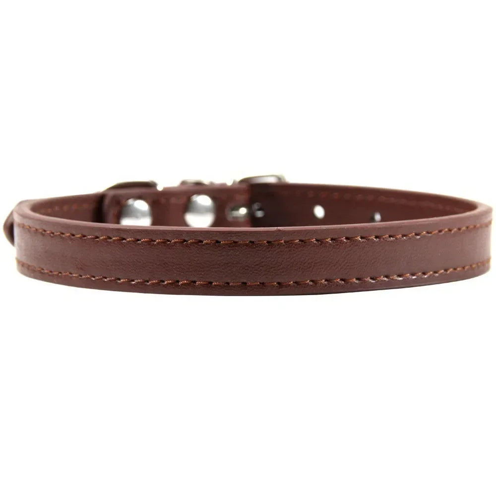 Cat Colorful Leather Collar