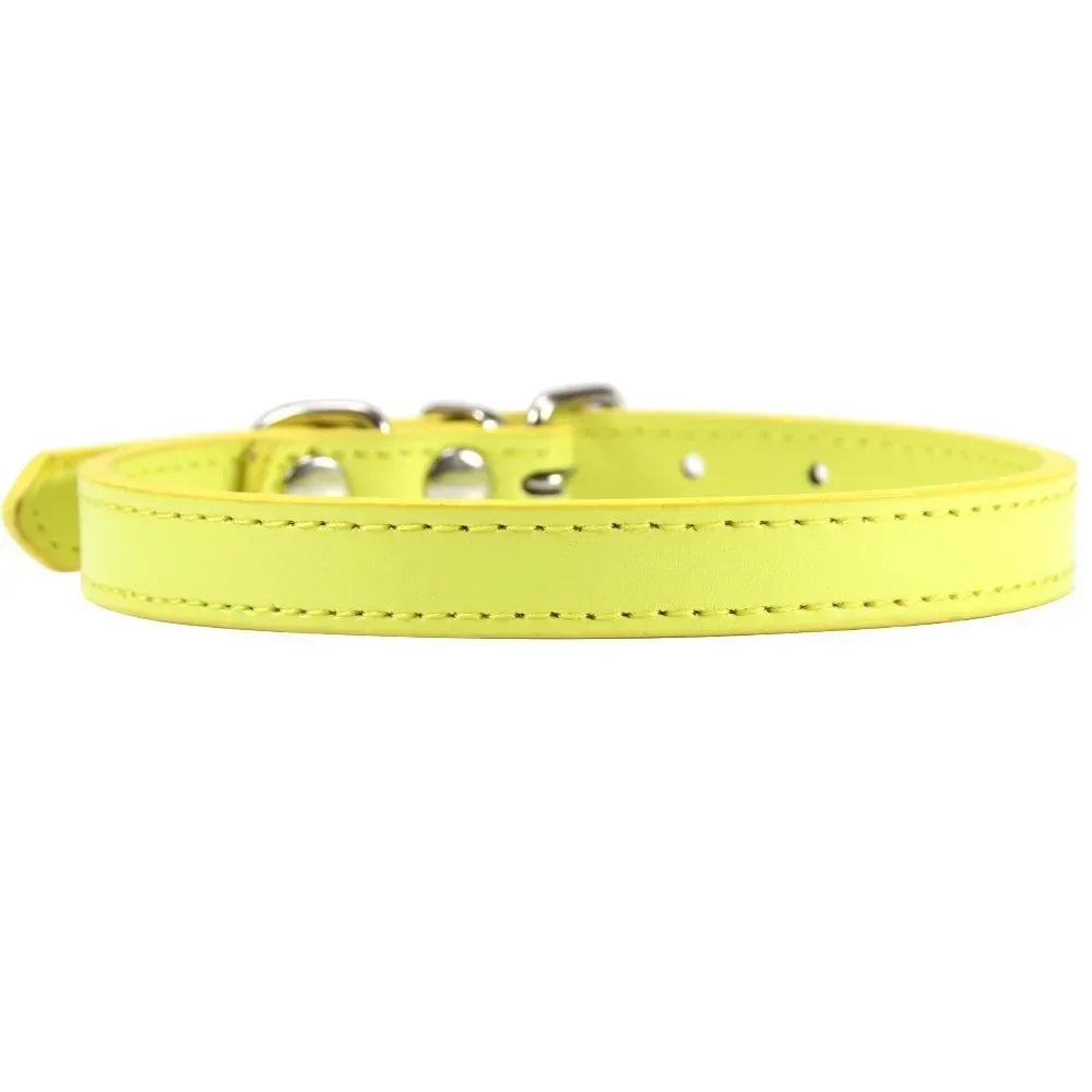 Cat Colorful Leather Collar