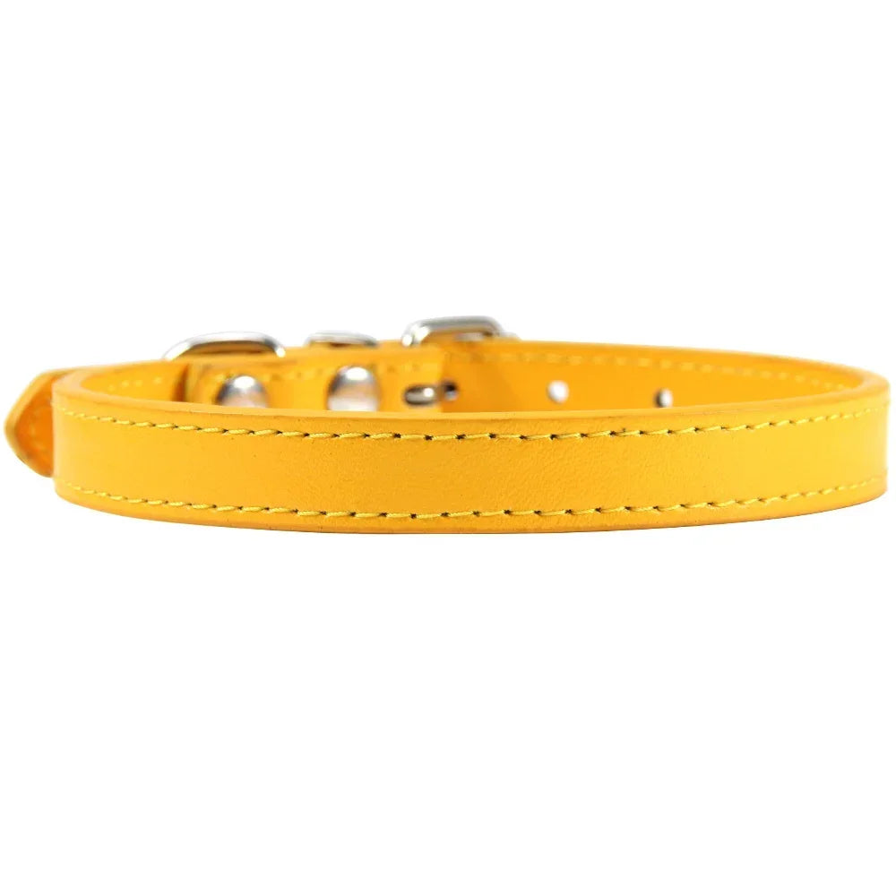 Cat Colorful Leather Collar