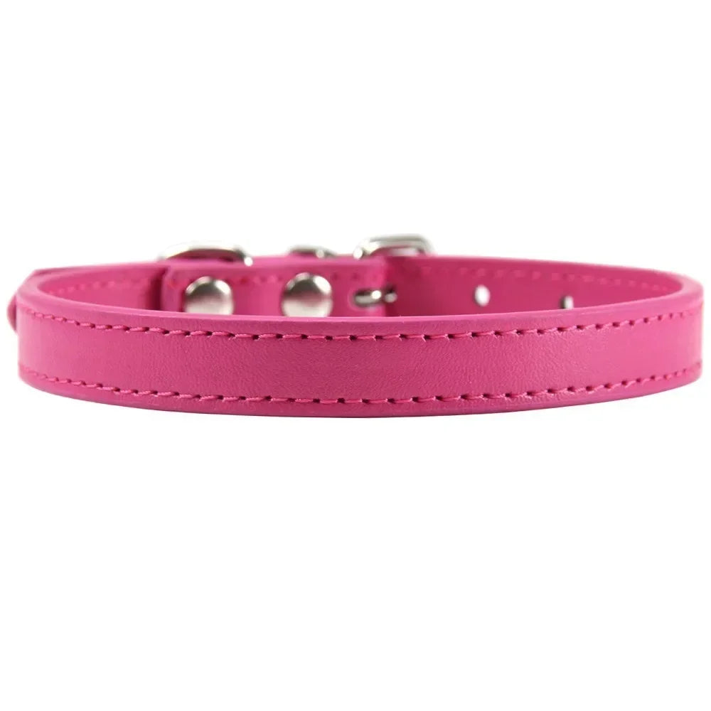 Cat Colorful Leather Collar