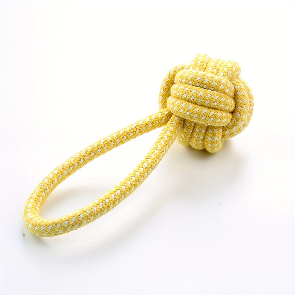 Colorful Braided Rope Ball Dog Toy