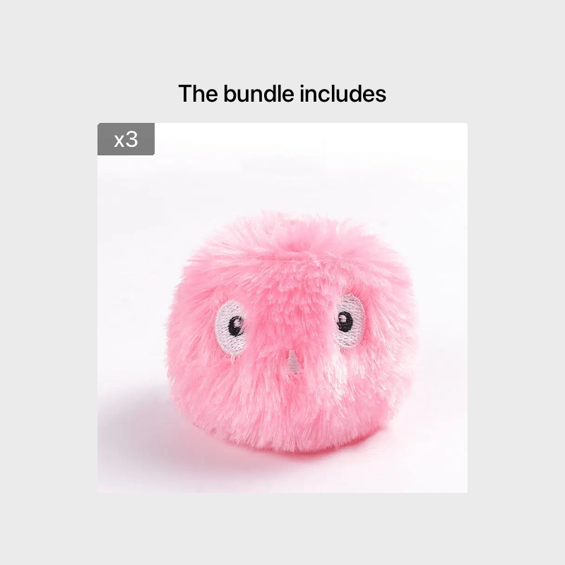 Interactive Cat Plush Toy Ball