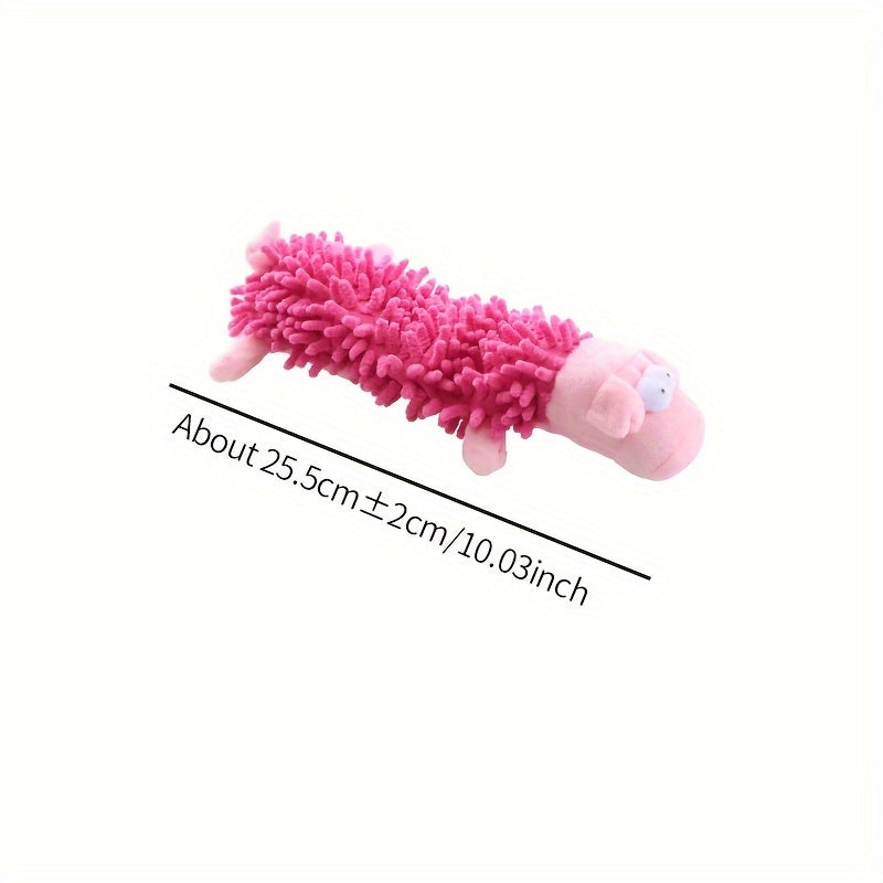Interactive Plush Dog Toy with Squeaker for Chew