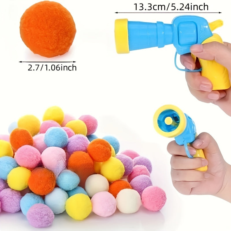 Cat Launcher Toy with 20 Plush Balls