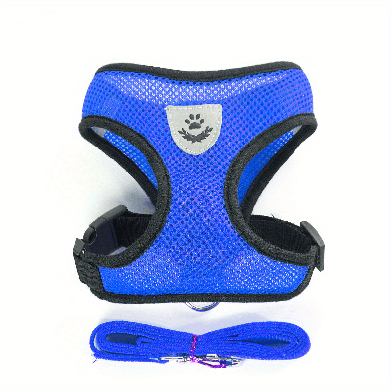 Adjustable Puppy Cat Vest Harness With Soft Mesh