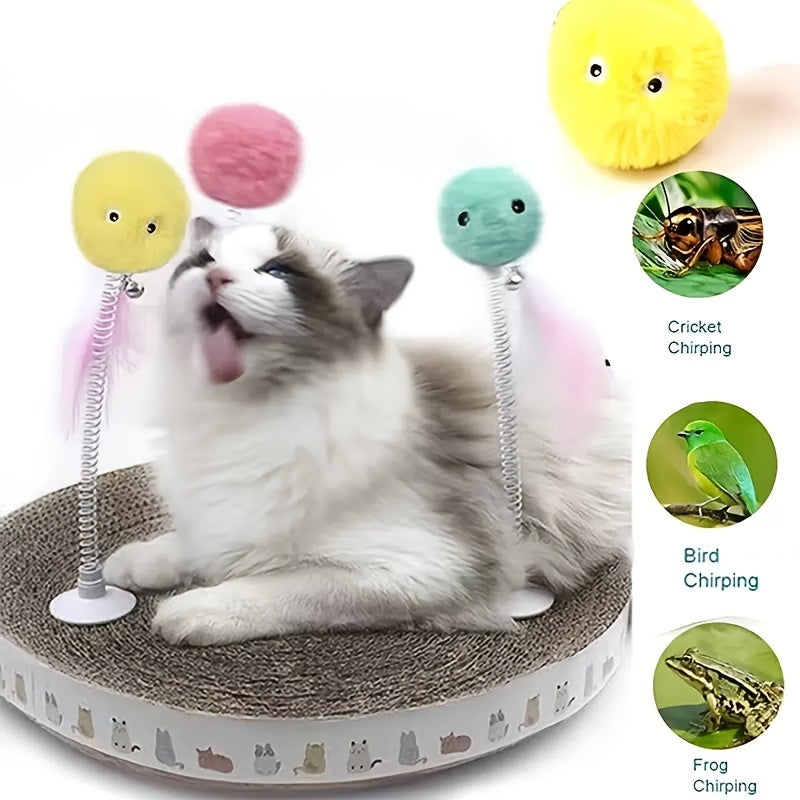 Interactive Cat Plush Toy Ball