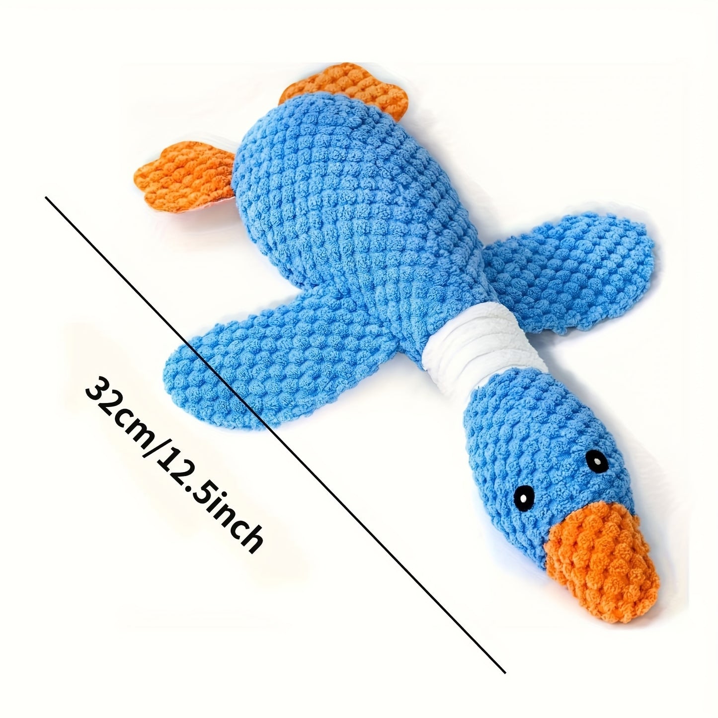 Durable Plush Duck Dog Toy for Medium Breeds