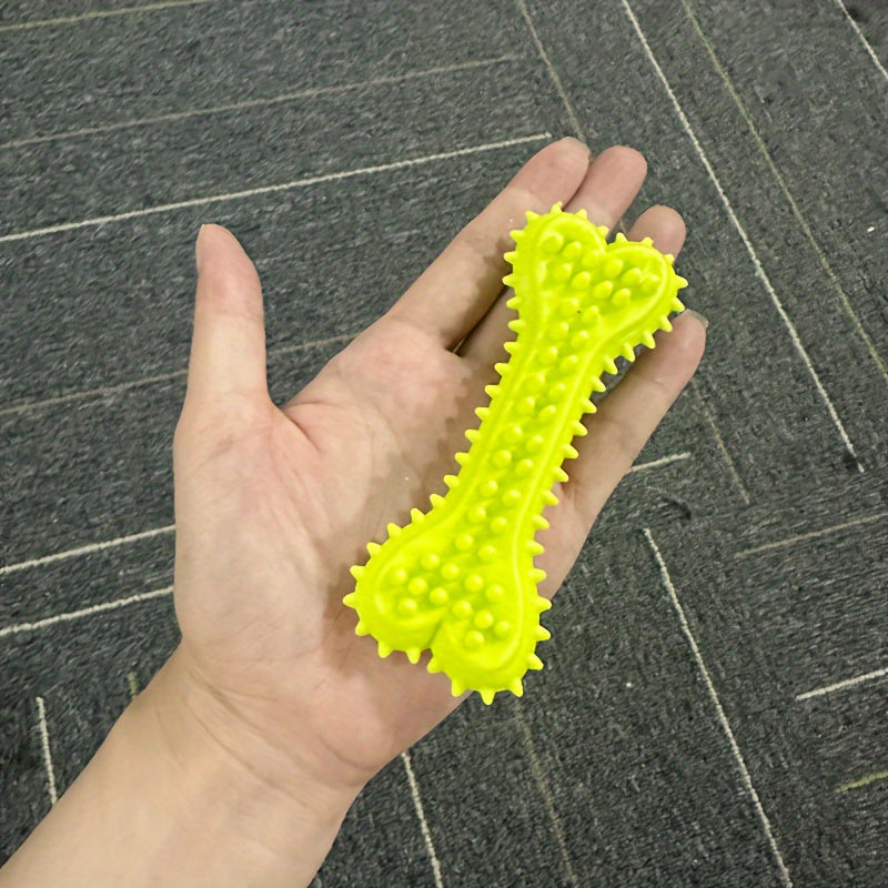 Polka Dot Bone-Shaped Dog Chew Toy
