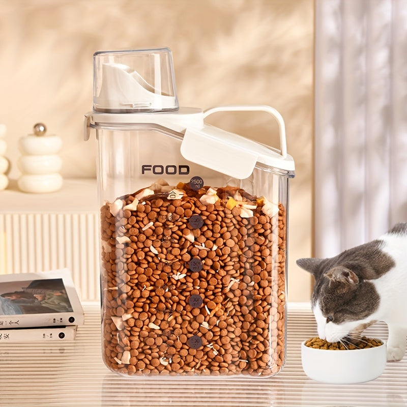 Pet Sealed Food Storage Bucket With Scale
