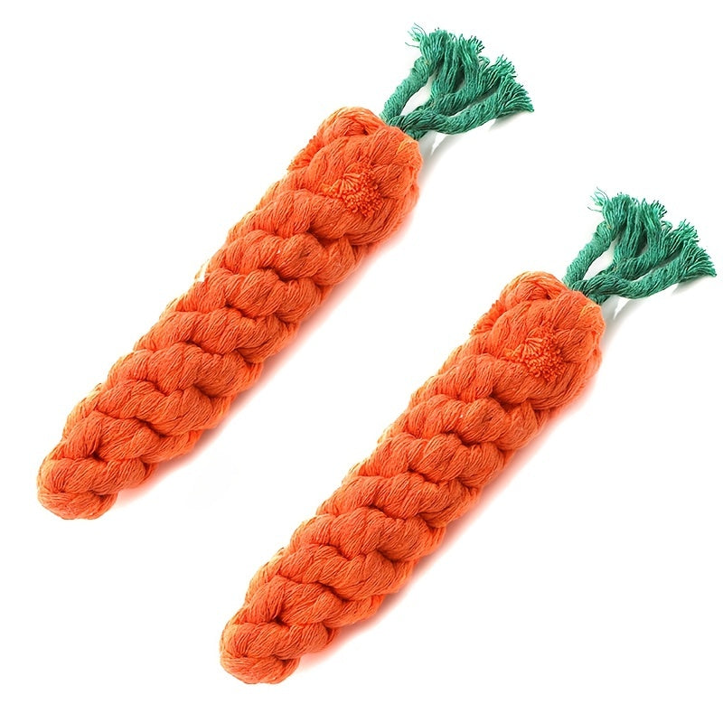 Carrot-Shaped Dog Chew Toys