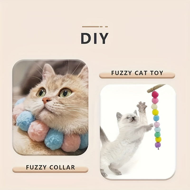 Cat Launcher Toy with 20 Plush Balls