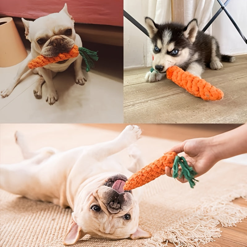 Carrot-Shaped Dog Chew Toys