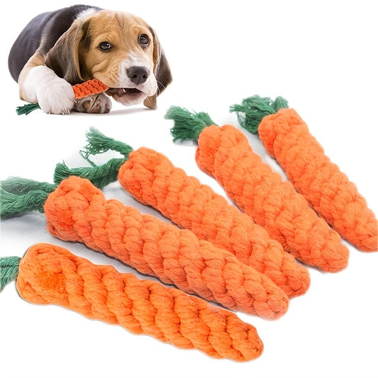 Carrot-Shaped Dog Chew Toys