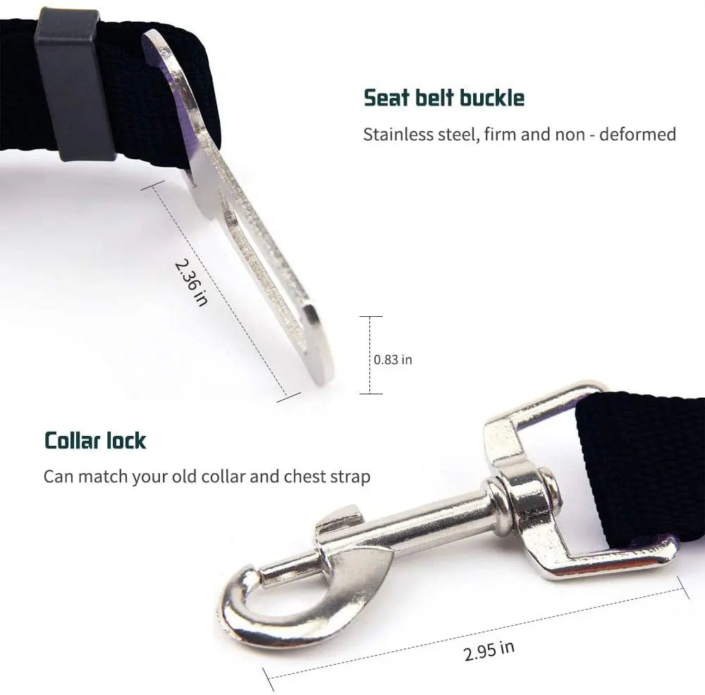 Adjustable Cat Dog Car Seat Belt