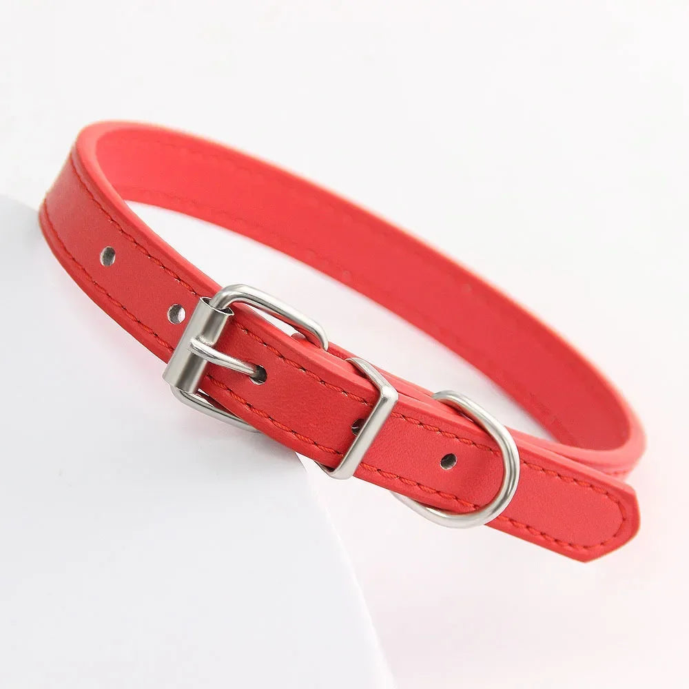 Cat Colorful Leather Collar
