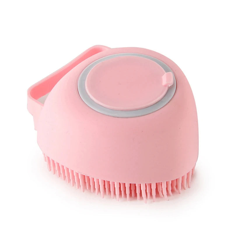 Cat and dog silicone bath brush